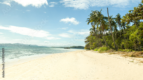 Shoal sandbar on Linapacan Island, Palawan, Philippines 