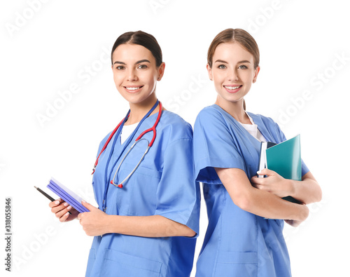 Female medical students on ...