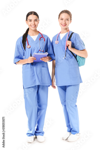 Female medical students on ...