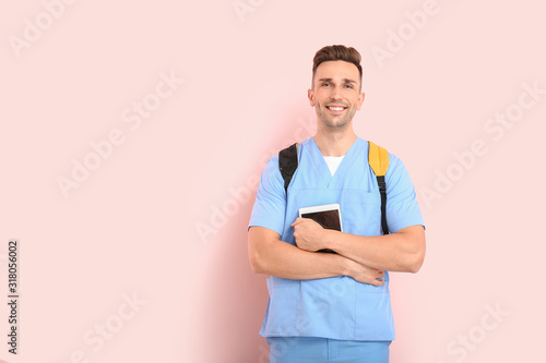 Male medical student with t...