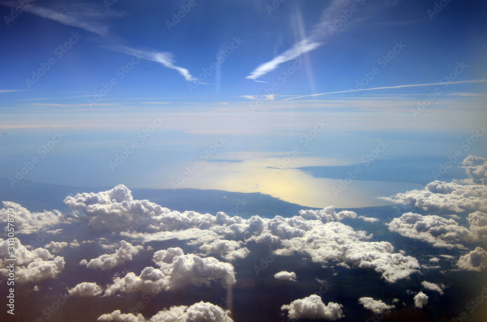 View from the airliner of Kiev - Tallinn
