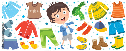Colorful Clothes For Little Children