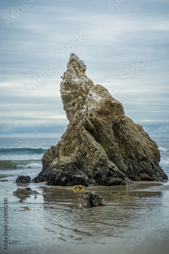 Twisted Rock Formation at El Matador State Beach in Malibu California