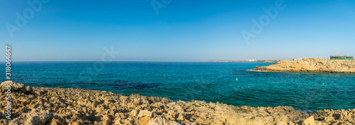 Picturesque bay on the coast of the island of Cyprus.