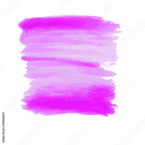 Abstract watercolor pink on white background. Vector illustrarion. 