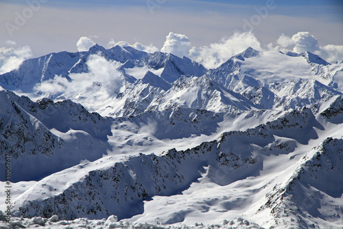 Kalkkogel Mountain Range in Stubai Alps, North Tyrol, Austria © bayazed