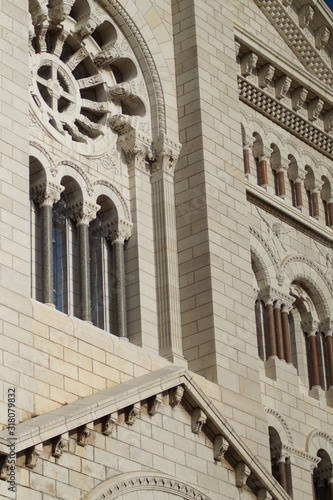 Fassade der Kathedrale Notre Dame de l´Immaculée in Monaco