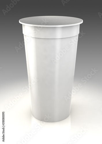 Wallpaper Mural Blank cream tub render Torontodigital.ca