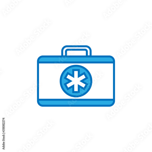 Medical kit bag icon