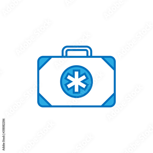 Medical kit bag icon