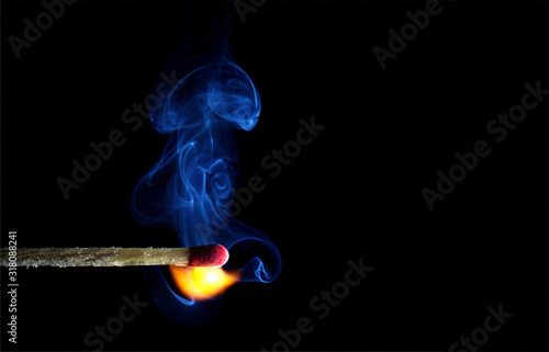 match fire flame smoke burn