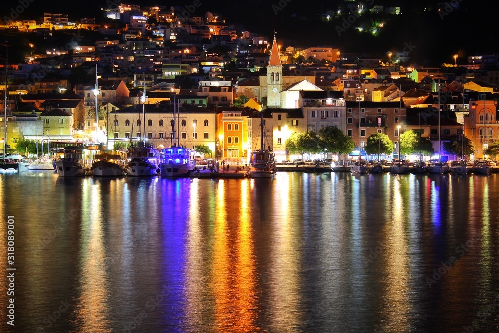 night view of the city