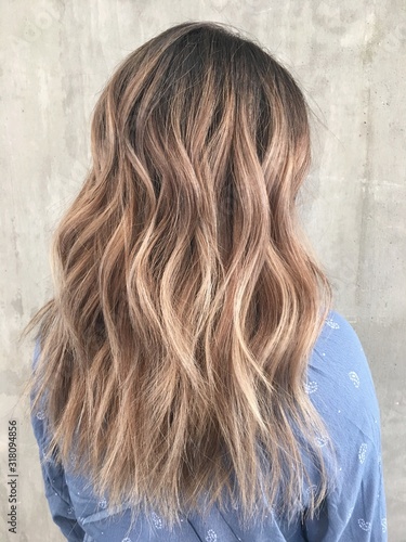 Tableau sur toile Brown Balayage Hair