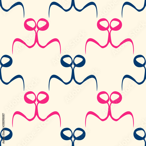 Seamless pattern with geometric elements.