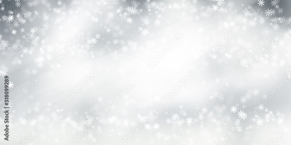 Fototapeta premium white and gray blur abstract background. bokeh christmas blurred beautiful shiny Christmas lights