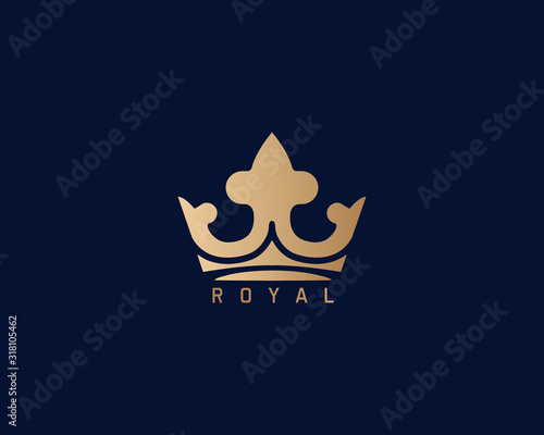 Luxury Royal Crown Logo Design Full Vector © CHERRADI NABIL MOUHS