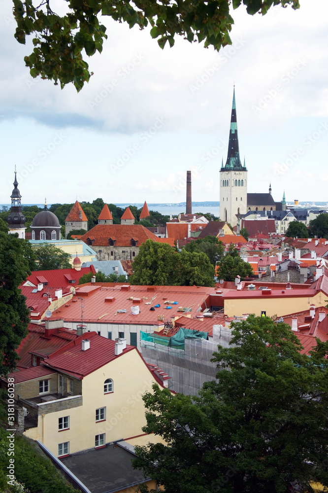 The old town of Estonia's quaint capital city Talinn
