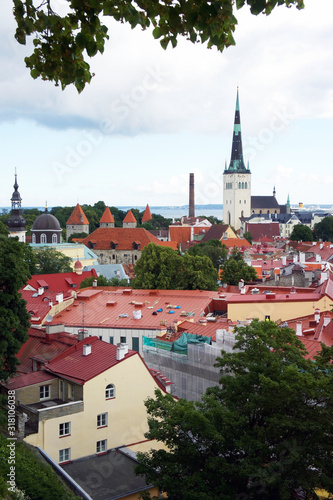 The old town of Estonia's quaint capital city Talinn