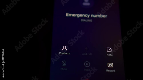 Dialing Emergency Number 911 Phone