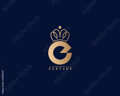 Luxury Letter  perfume logo design and also symbol and icon. this logo is designed for your perfume fragrance, smell, essence, scent.
