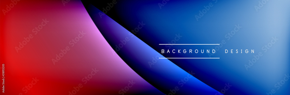 Flowing waves with 3d shadow effects and fluid gradients. Dynamic trendy abstract background. Vector Illustration Flowing waves with 3d shadow effects and fluid gradients. Dynamic trendy abstract background. Vector Illustration