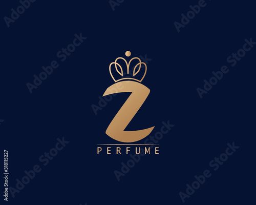 Luxury Letter  perfume logo design and also symbol and icon. this logo is designed for your perfume fragrance, smell, essence, scent. photo