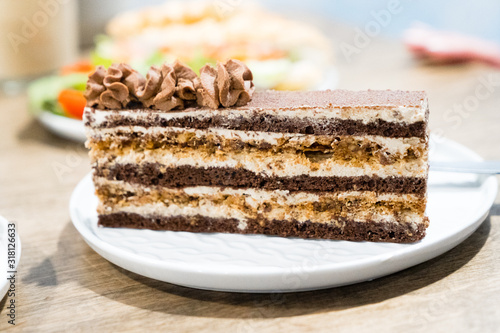 piece of chocolate cake