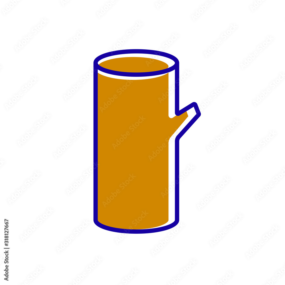 Wood icon vector on white background Wood icon vector on white background