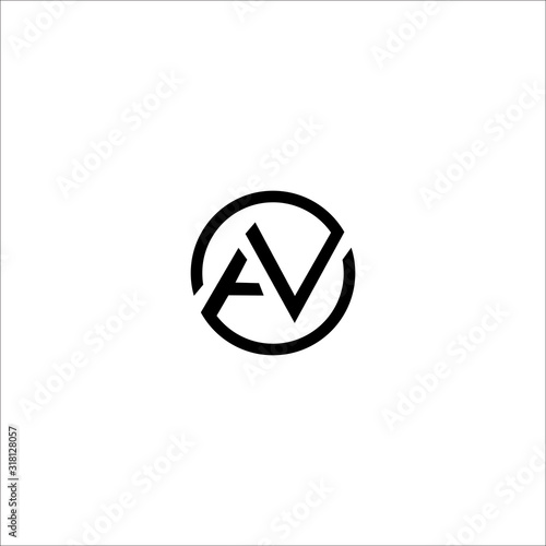 AV AN logo and icon concept