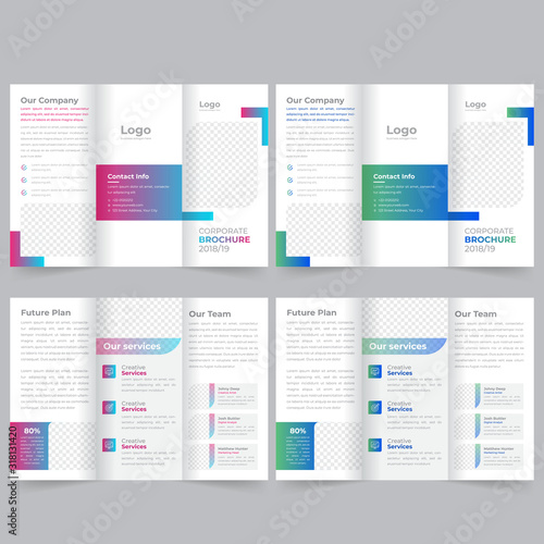 business trifold brochure template
