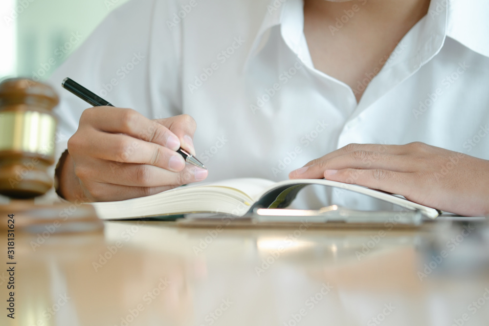 smart lawyer review and give advice to clients in the office before considering the judgment, lawyer concept smart lawyer review and give advice to clients in the office before considering the judgment, lawyer concept
