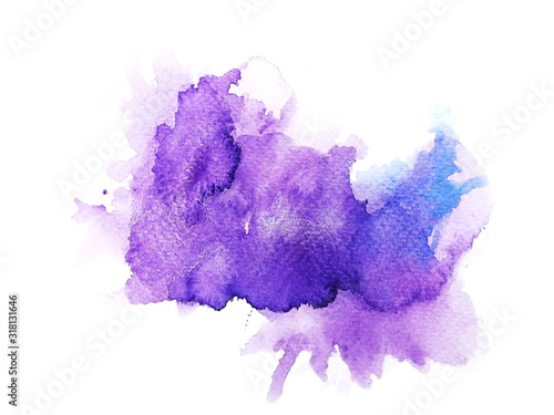 purple watercolor background. art hand paint