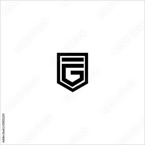 FG F G letter logo design Vector