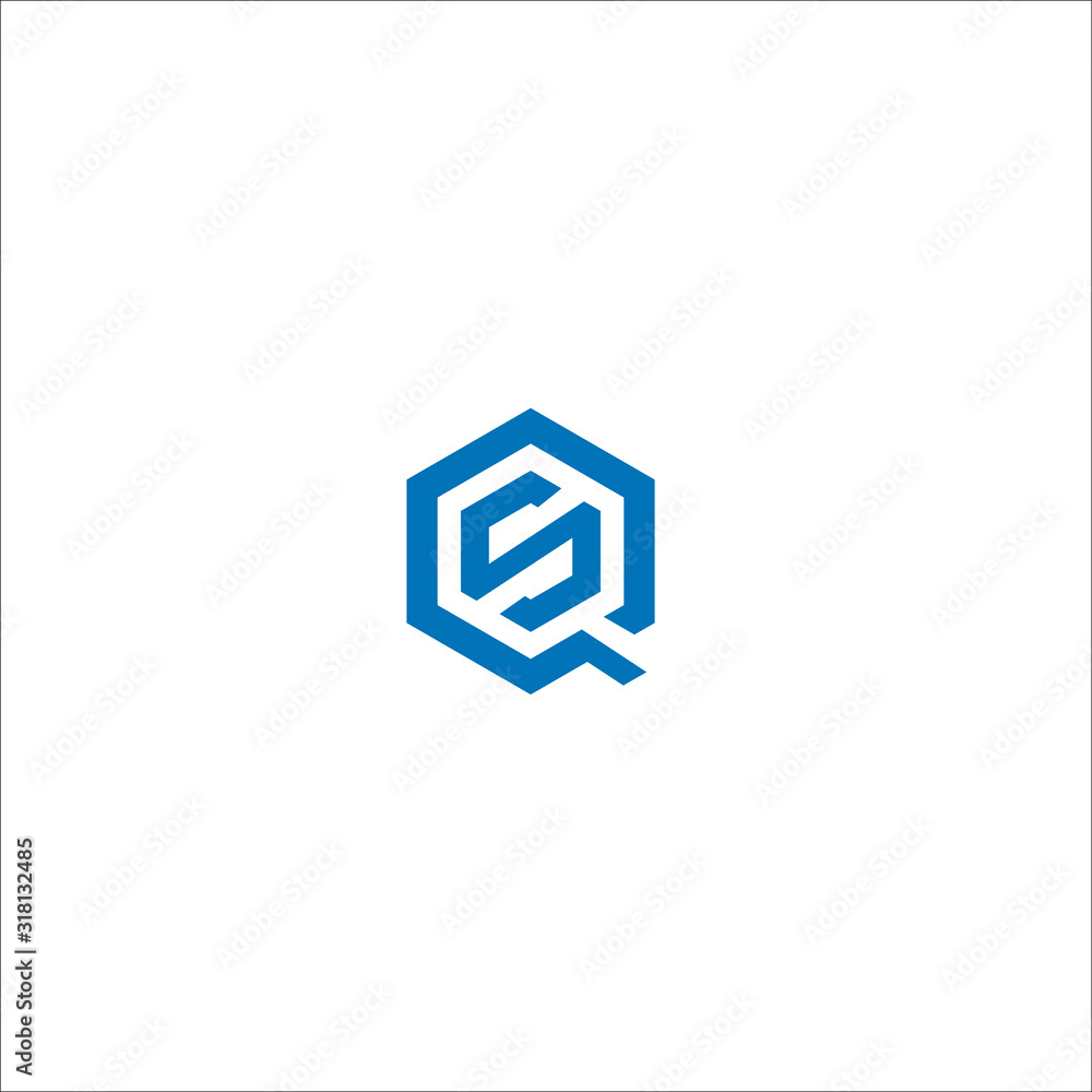 SQ letter logo design Vector SQ letter logo design Vector
