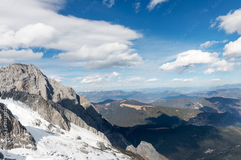 Fototapeta premium Snow capped mountains