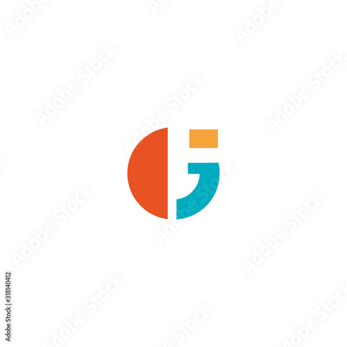 Free Download GJ JG Letter Logo Design Template - GFXLoad