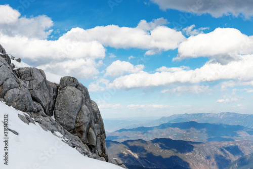 Wallpaper Mural Snow capped mountains Torontodigital.ca