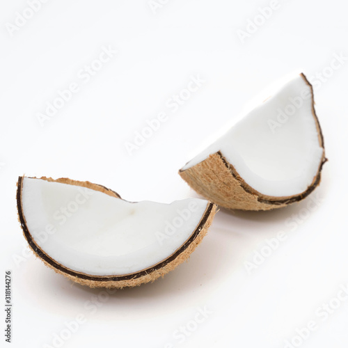 coconuts isolated on the white © onairjiw