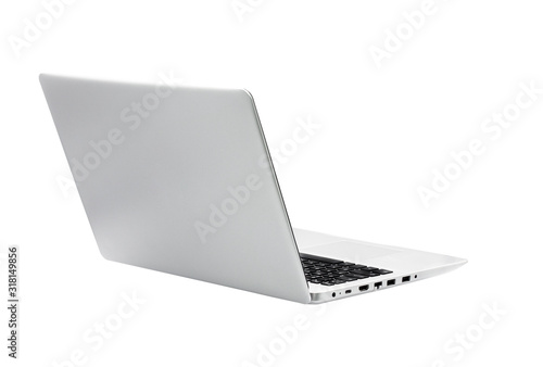 Laptop isolated on the white background with clipping path