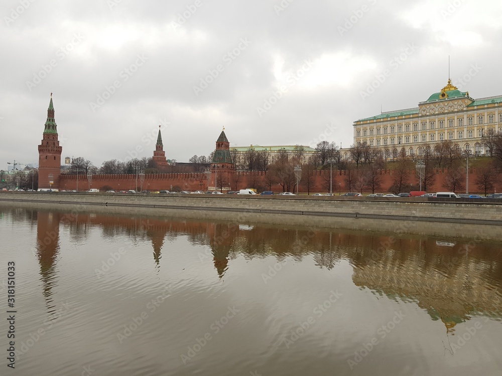 Towers and walls of the Moscow Kremlin Towers and walls of the Moscow Kremlin