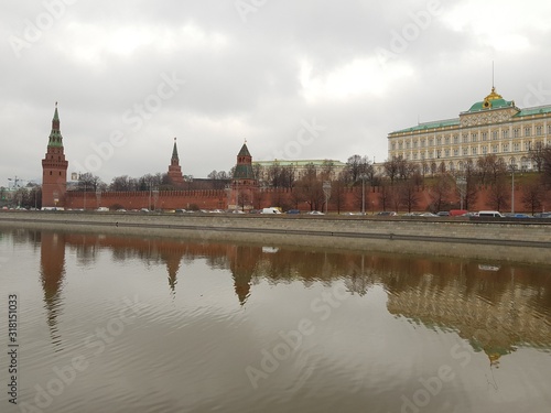 Towers and walls of the Moscow Kremlin