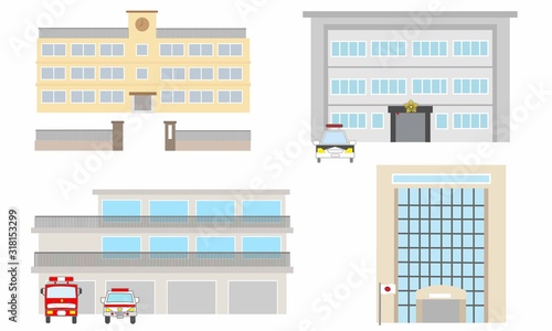 学校・消防署・警察署・市役所