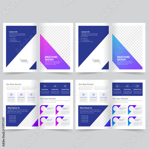 corporate business bifold brochure