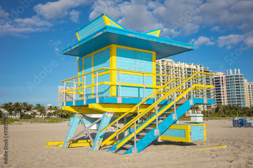 Lifeguard booth in Miami Beach