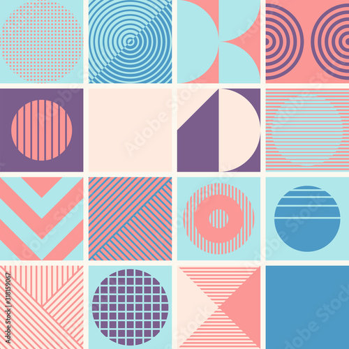 Mid-Century Abstract Vector Pattern Design