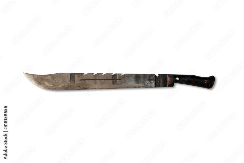 Fixed blade tectical combat isolated on white background Fixed blade tectical combat isolated on white background