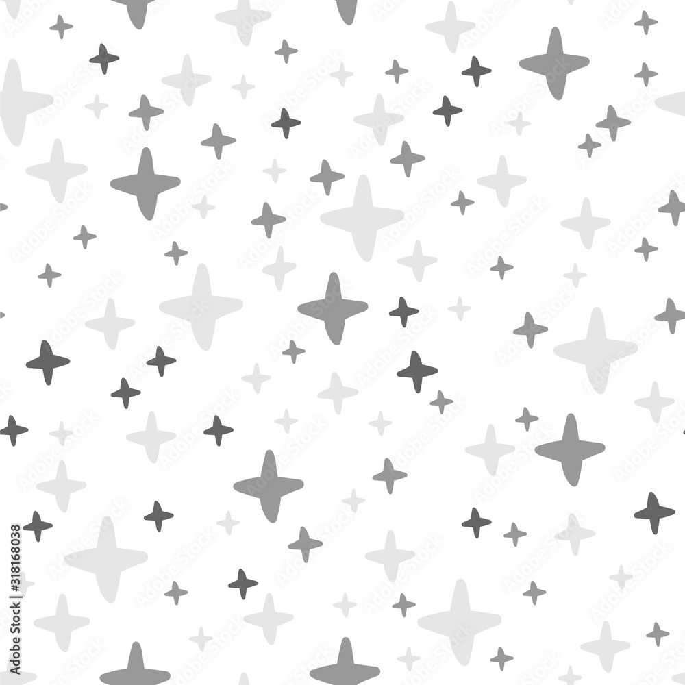 abstract cute gray stars, baby fabric design, vector illustration seamless pattern abstract cute gray stars, baby fabric design, vector illustration seamless pattern