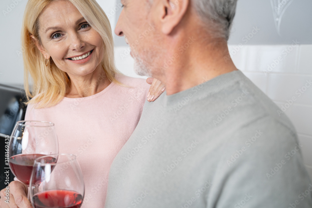 Feeling good with husband and delicious wine stock photo Feeling good with husband and delicious wine stock photo