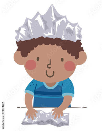 Kid Boy Black Foil Jewelry ...