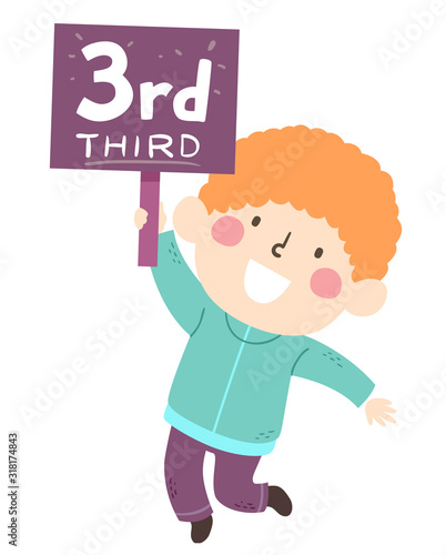 Kid Boy Third Sign Illustra...